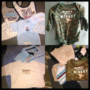 20 Items Boys Clothes Lot 3-9M Carter's & More